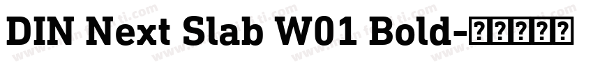 DIN Next Slab W01 Bold字体转换